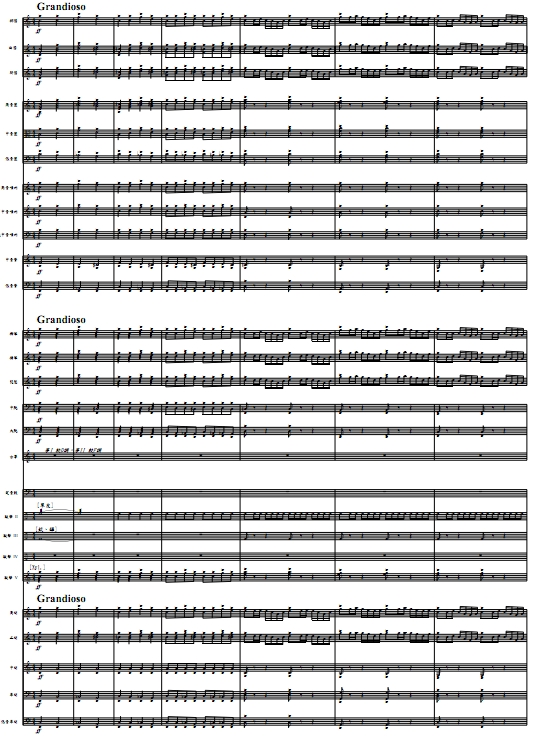 射雕英雄传组曲 五线谱 民族管弦乐总谱+分谱 有试听