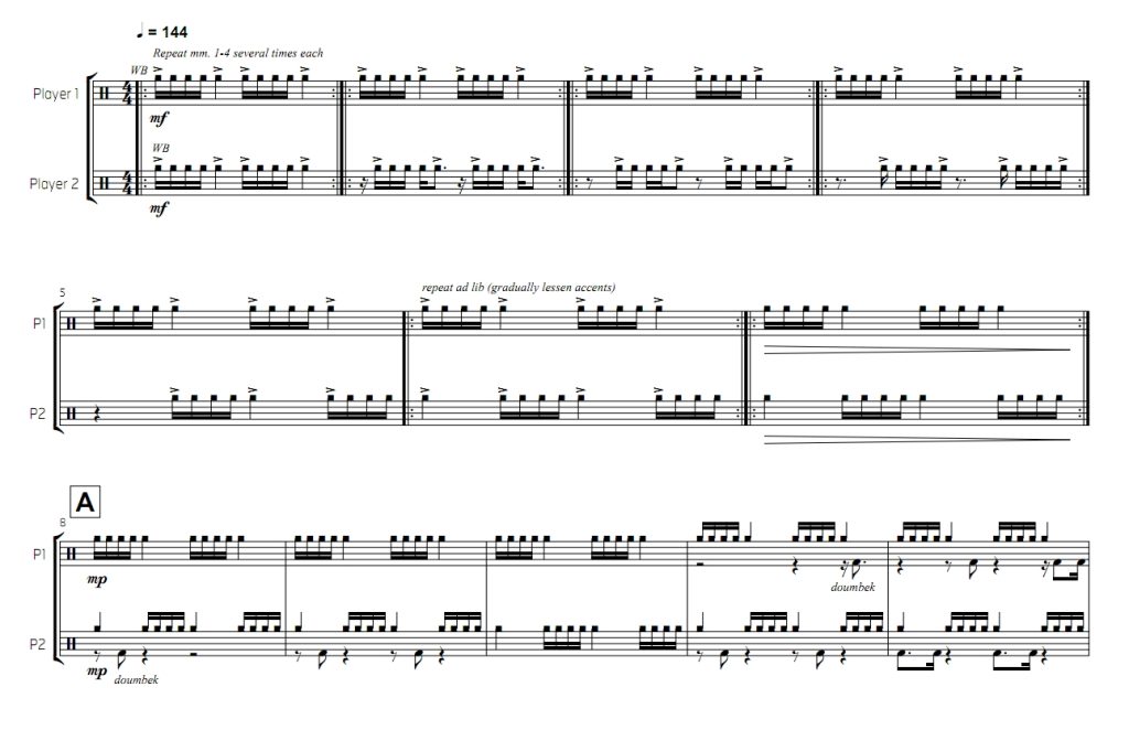 小东西  中级 打击乐二重奏总谱 有试听