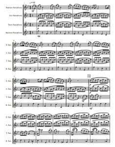 小夜曲 海顿 SATB萨克斯四重奏 总谱+分谱 有试听-云音圈