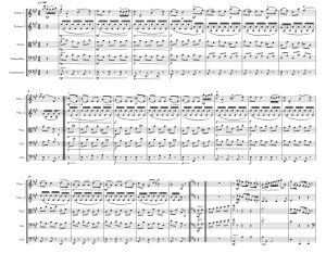 小步舞曲混搭人生的旋转木马  弦乐五重奏 总谱+分谱 有试听-云音圈