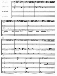 尺寸  中级 打击乐四重奏总谱+分谱 有试听-云音圈