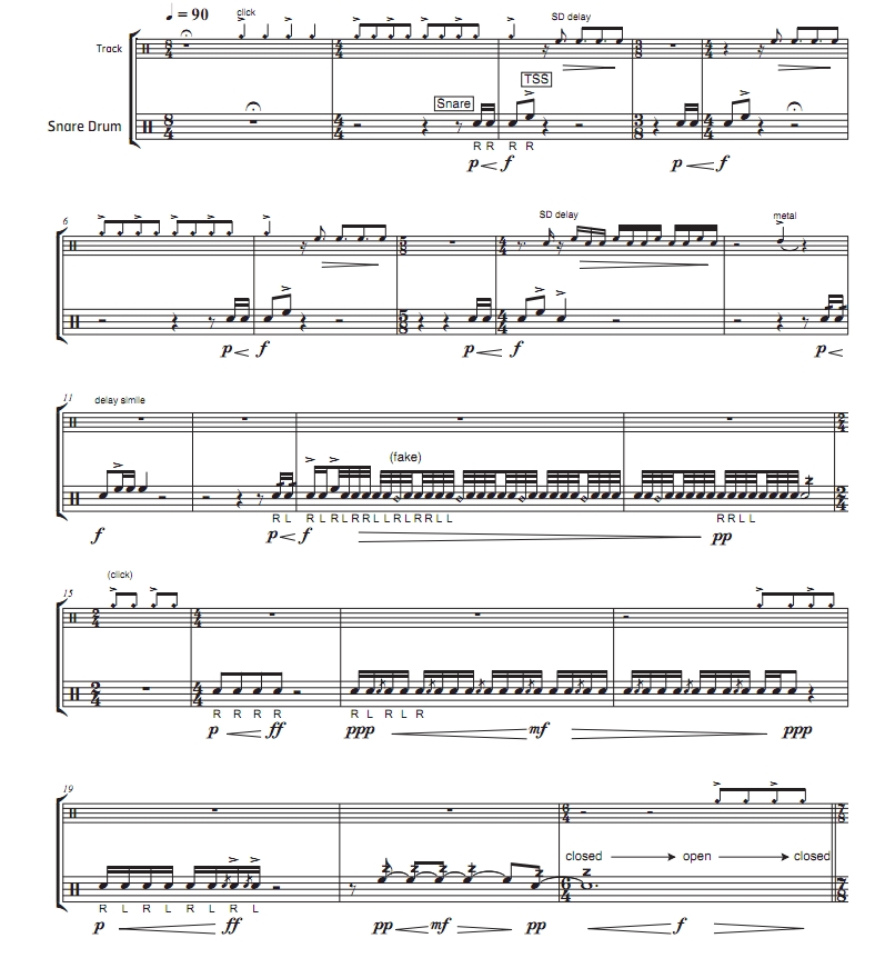 岁月河畔 高级 布鲁姆版 行进小军鼓+电子乐 合奏总谱 有试听