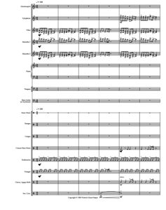 岛国珍宝第7号 中级 打击乐重奏总谱+分谱  有试听-云音圈