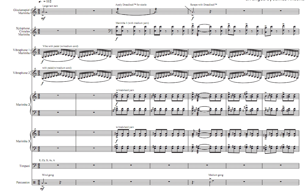 巴托克 神奇的满大人 高级 钟琴马林巴等 打击乐八重奏总谱 有试听