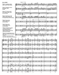 巴突克舞蓝调 中级 打击乐十重奏总谱+分谱 有试听-云音圈