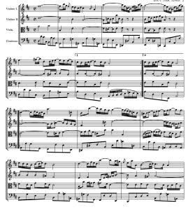 巴赫 G弦上的咏叹调 弦乐四重奏 总分谱 有试听-云音圈