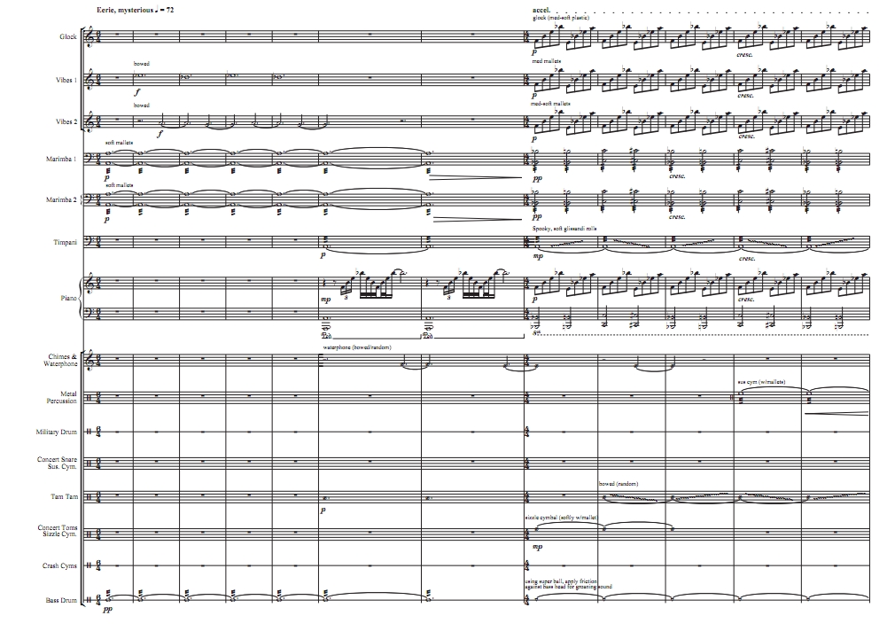 废托邦 中-高级 打击乐十五重奏总谱 有试听