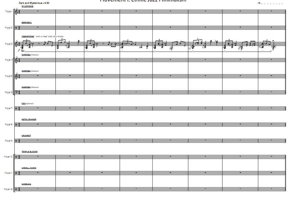 图片[3]-当世界碰撞 高级 打击乐十二重奏总谱 有试听