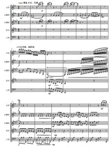 快乐的女战士 红色娘子军选段 木管五重奏总谱+分谱  有试听-云音圈