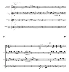 怪鸭子  初级 打击乐四重奏总谱 有试听-云音圈