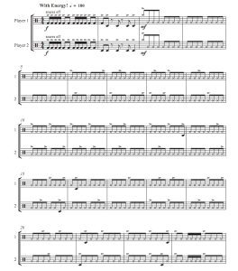 恍然大悟 卡尔版 中级 打击乐二重奏总谱 有试听-云音圈