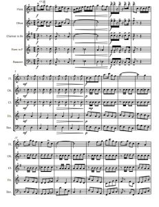 我为祖国献石油 木管五重奏 总谱+分谱 有试听-云音圈