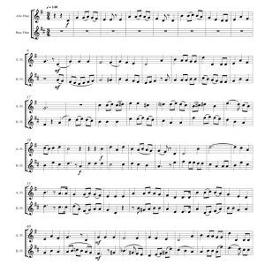 我们祝你圣诞快乐 长笛二重奏谱 有试听-云音圈