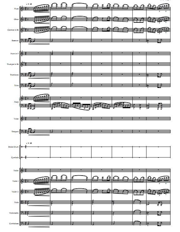 我的深情为你守候 管弦乐合奏总谱+分谱