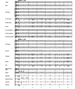 摇摆乐铃儿响叮当 中级 交响管乐合奏总谱+分谱 G3 有试听-云音圈