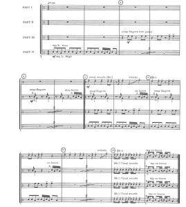 摇滚圈套 中级 肢体打击乐四重奏总谱+分谱  有试听-云音圈