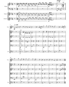 旋转木马  竖琴双小提琴重奏 总分谱 有试听-云音圈