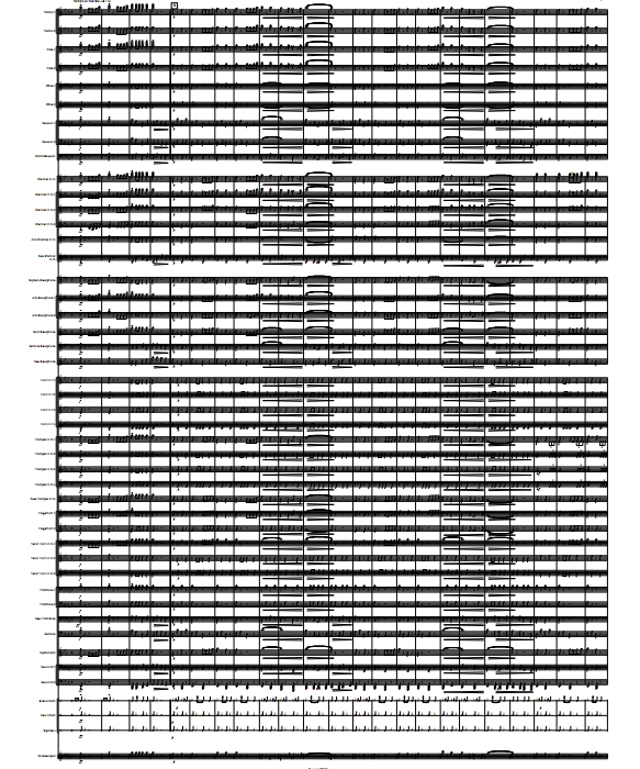 旧有 老朋友进行曲 管乐总分谱 配器多