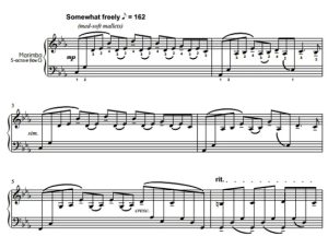 最初印象 中级 帕齐格版 四槌 独奏 马林巴谱 有试听-云音圈