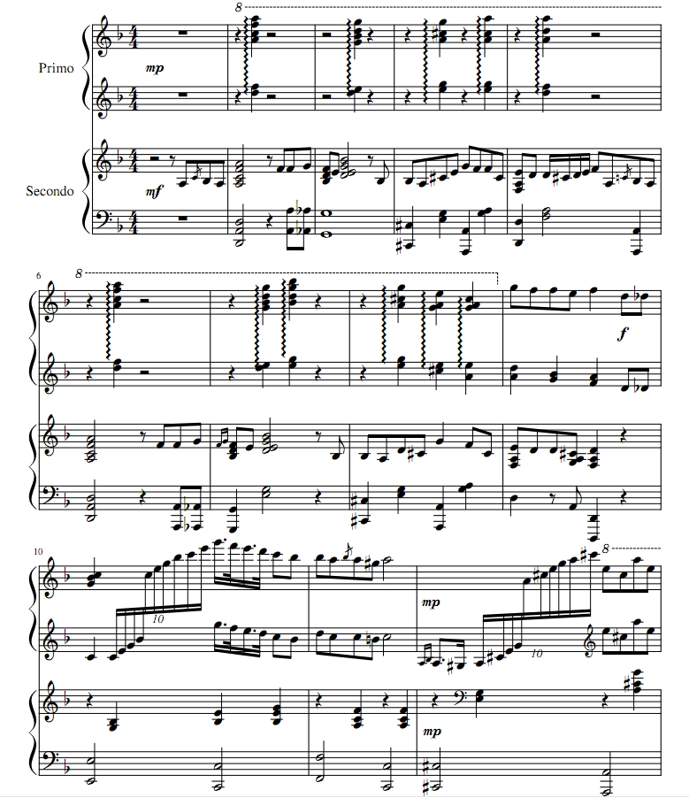 查尔达什舞曲  田渊纱惠子改编 四手联弹 有试听