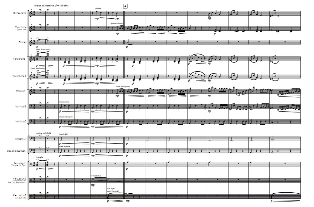 格里格 安妮特拉之舞 中高级 打击乐十三重奏总谱 有试听