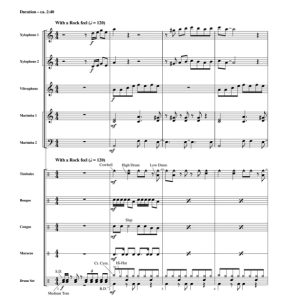 桑塔纳乐队 Smooth 中级 打击乐重奏总谱+分谱 有试听-云音圈