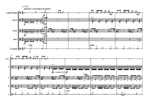 梅森 gRoove it! 行进打击乐五重奏总谱+分谱 有试听