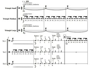 梅森 第2号三角铁三重奏 中级 打击乐合奏总谱+分谱 有试听-云音圈