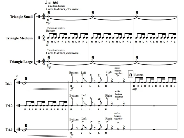 梅森 第2号三角铁三重奏 中级 打击乐合奏总谱+分谱 有试听