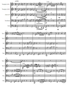 樱桃树下 4级 铜管五重奏总谱+分谱 有试听-云音圈