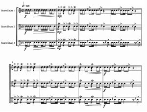 水晶节拍 科佩斯基版 中级 小军鼓三重奏总谱+分谱 有试听-云音圈