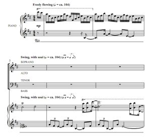 商品为SATB 四声部合唱线谱 没关系 It's All Right 吉布森版 混声合唱谱 有试听-云音圈