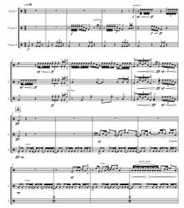 火之巡 里夫勒 高级 打击乐三重奏总谱 有试听-云音圈