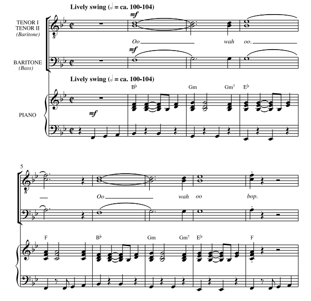 商品为TBB 三声部合唱线谱 热恋中的年轻人 阿特豪斯版 男声合唱谱 有试听