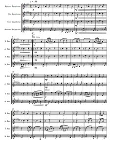 珍妮·伊莎贝拉带来了火炬 SATB萨克斯四重奏总谱+分谱 有试听-云音圈