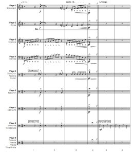 痛苦的半音 打击乐重奏 总谱 有试听-云音圈