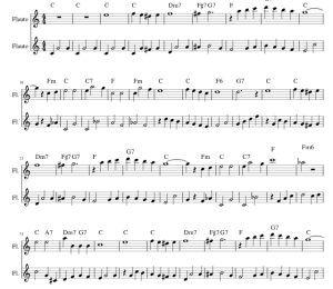 白色圣诞节 长笛二重奏 总分谱 有试听-云音圈