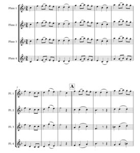 祝你圣诞快乐 长笛四重奏 总谱+分谱 有试听-云音圈