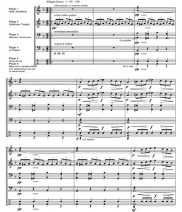 穆索尔斯基 荒山之夜 中级 打击乐六重奏总谱+分谱 有试听-云音圈