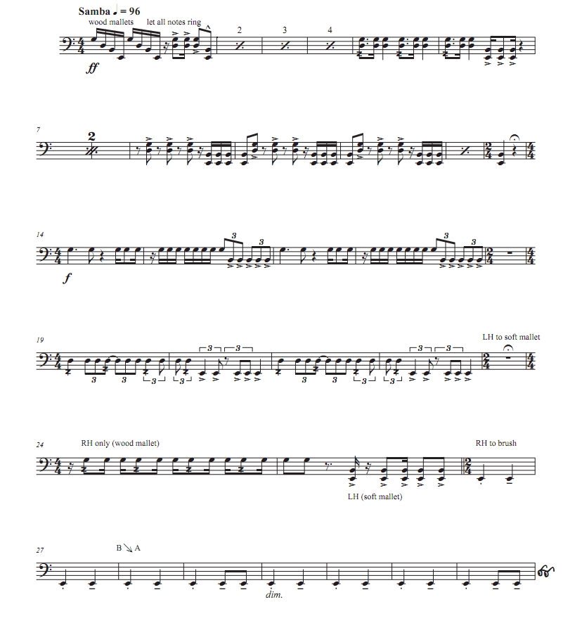 细菌 中级 无伴奏独奏 定音鼓谱 有试听