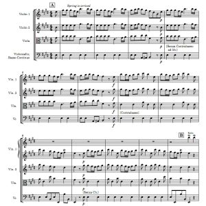 维瓦尔第 四季之春 弦乐四重奏 总谱+分谱-云音圈