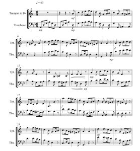 绿袖子  小号长号 总谱 有试听-云音圈