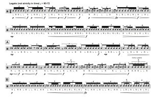 缓慢而不稳定   桑德尔 高级 无伴奏独奏 小军鼓谱 有试听-云音圈