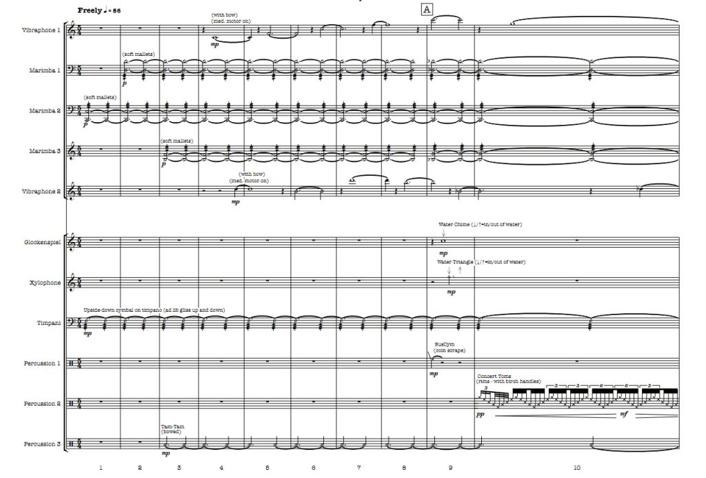 罗斯威尔1947 中-高级 打击乐十一重奏总谱 有试听