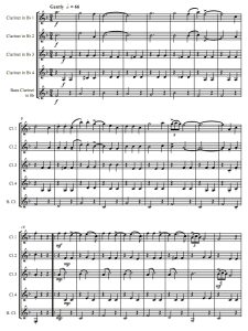 美丽的西丽托 墨西哥民歌 单簧管五重奏总谱+分谱 有试听-云音圈