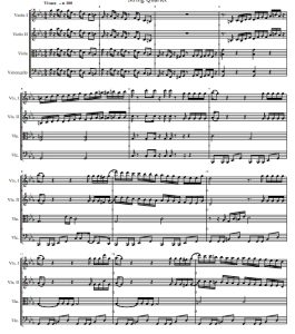 胜利 Victory 弦乐四重奏 总分谱 有试听-云音圈