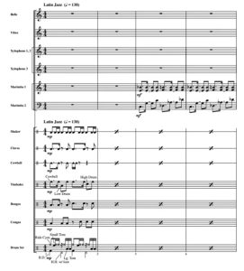 艾灵顿公爵 Caravan 中级 打击乐重奏总谱+分谱 有试听-云音圈