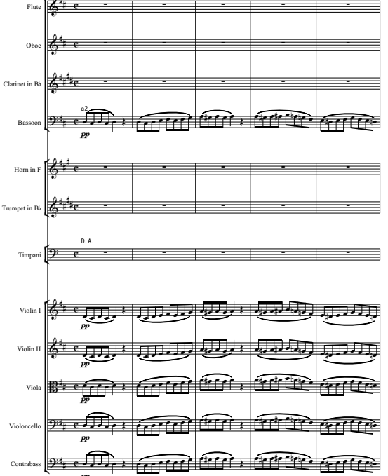 费加罗的婚礼 序曲 管弦乐 总谱+分谱 有试听