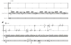 连续  中-高级 布鲁斯基版 打击乐四重奏总谱 有试听-云音圈