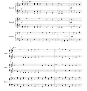 铃儿响叮当  六手联弹   简易版  初级  纸质版 有试听-云音圈